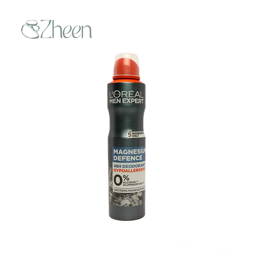 اسپری ضد تعریق مردانه لورآل مدل Magnesium Defence حجم 250ml